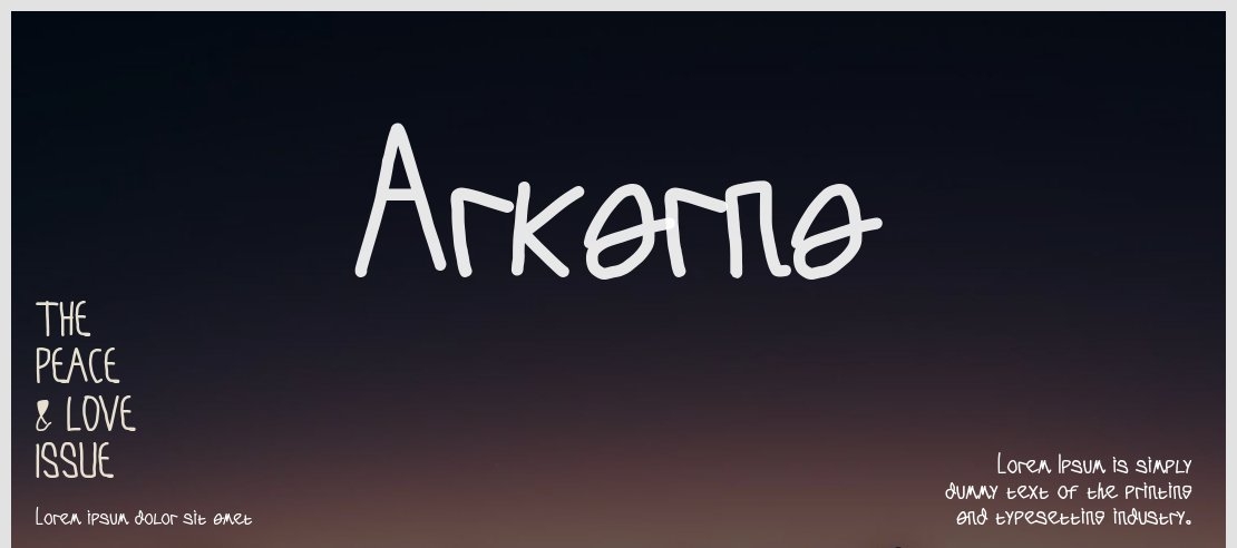 Arkarna Font