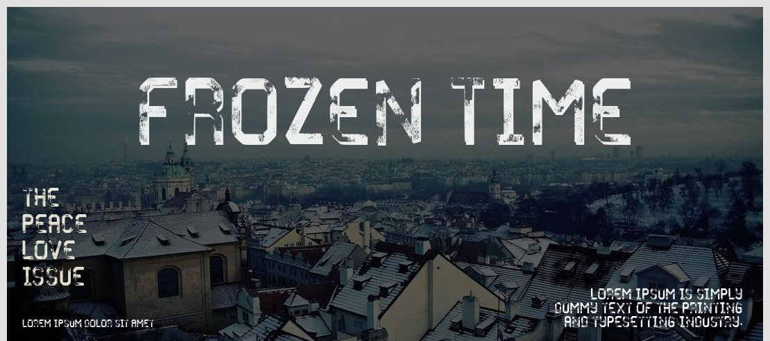 Frozen Time Font