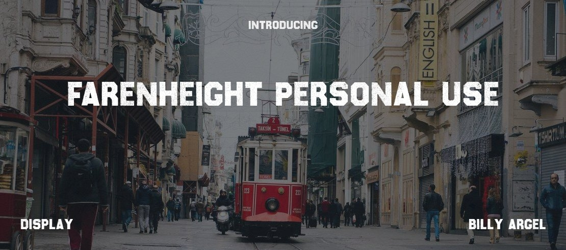 Farenheight Personal Use Font