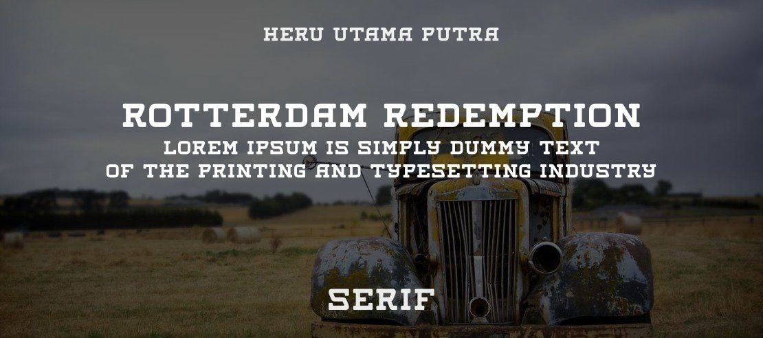 ROTTERDAM REDEMPTION Font