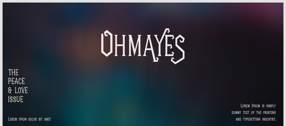 Ohmayes Font