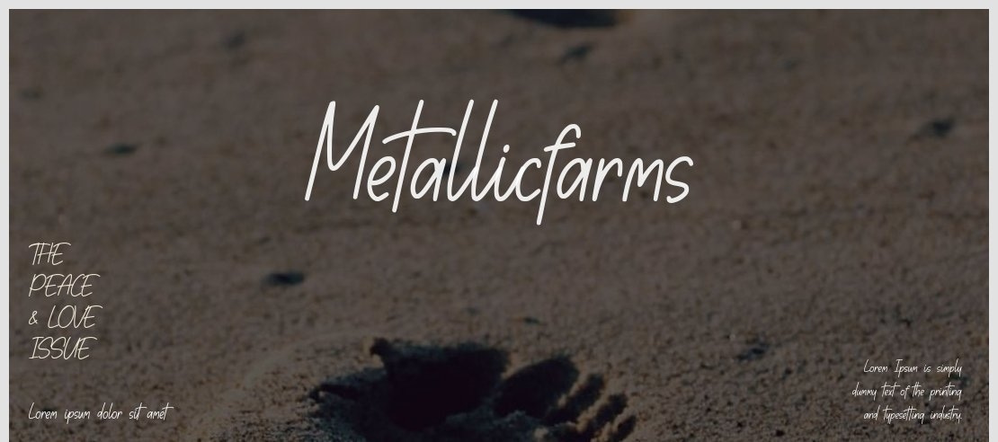 Metallicfarms Font
