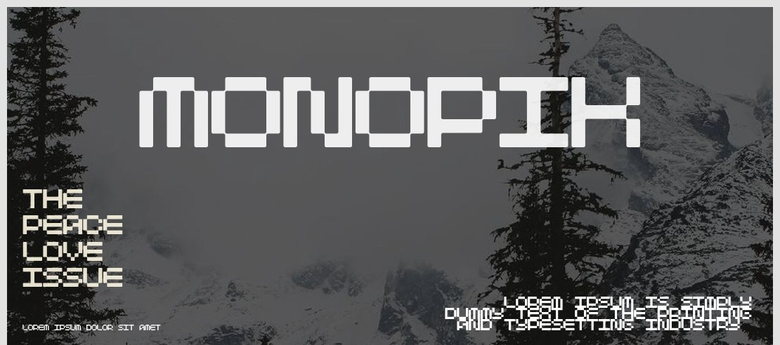 Monopik Font