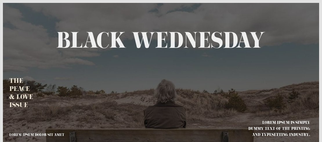 Black Wednesday Font