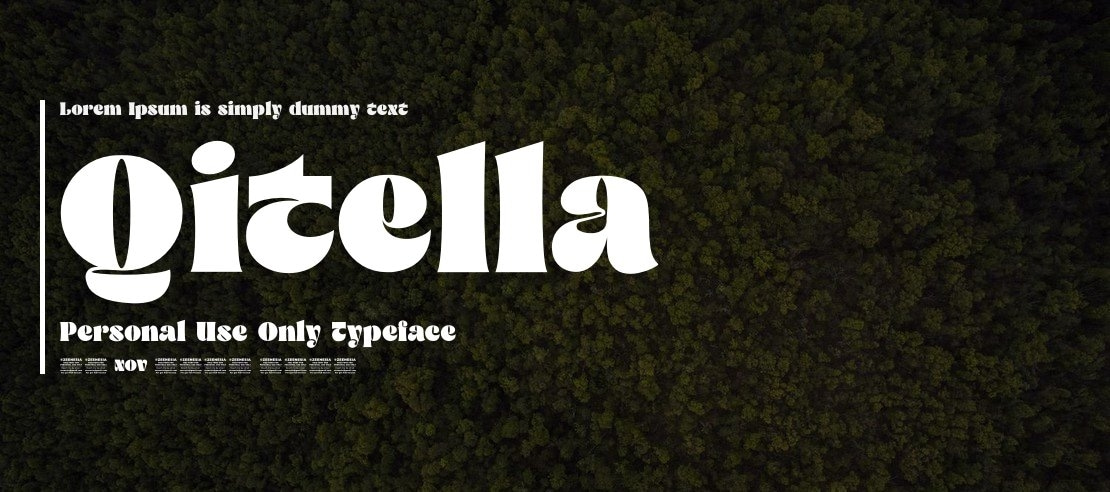 Qitella Personal Use Only Font