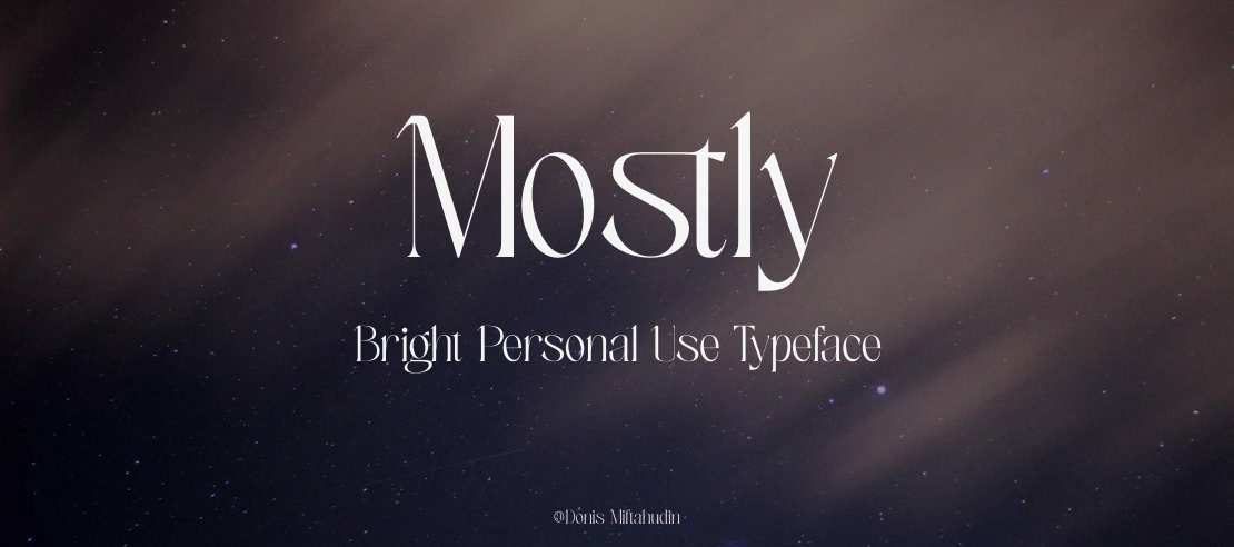 Mostly Bright Personal Use Font