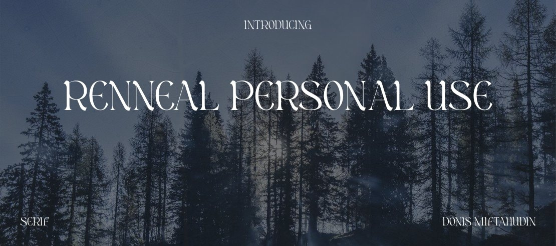 Renneal Personal Use Font