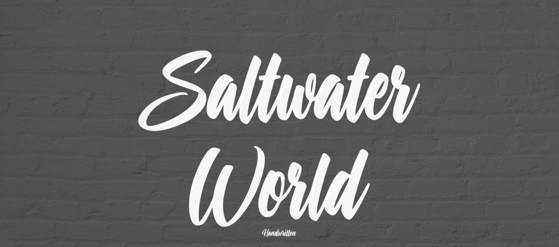 Saltwater World Font