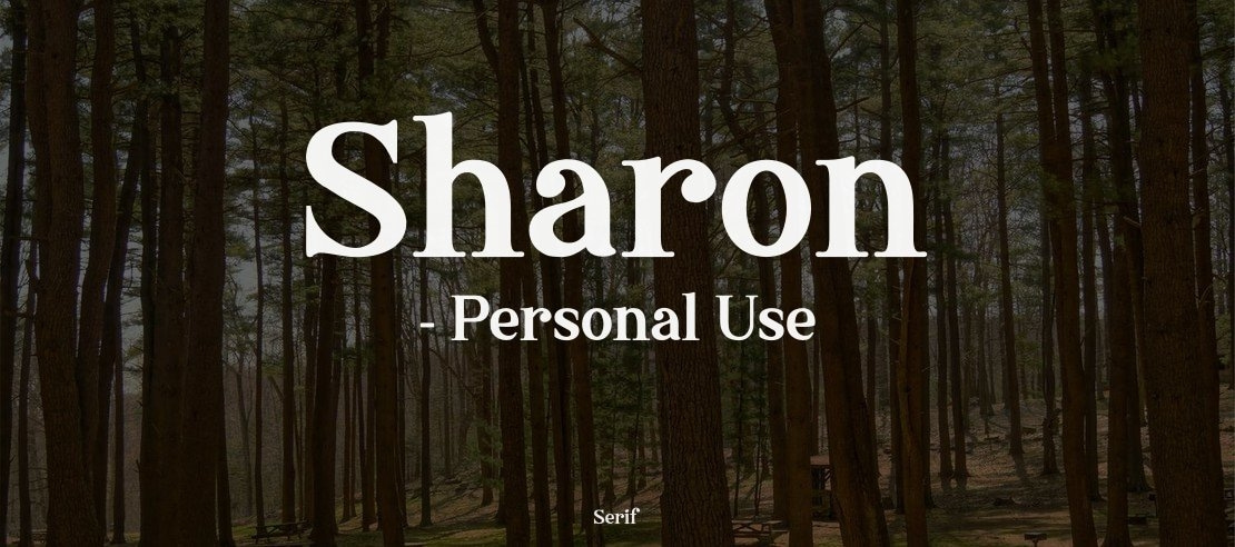 Sharon - Personal Use Font