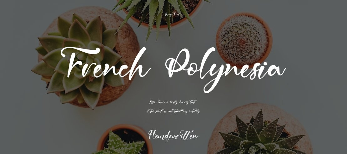 French Polynesia Font