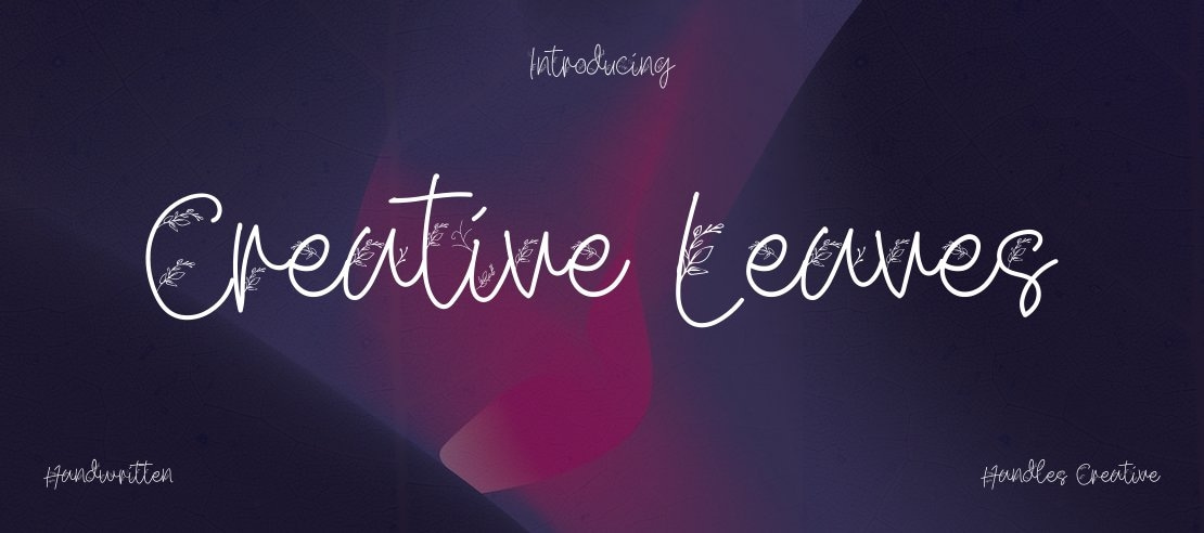 Creative Leaves Font