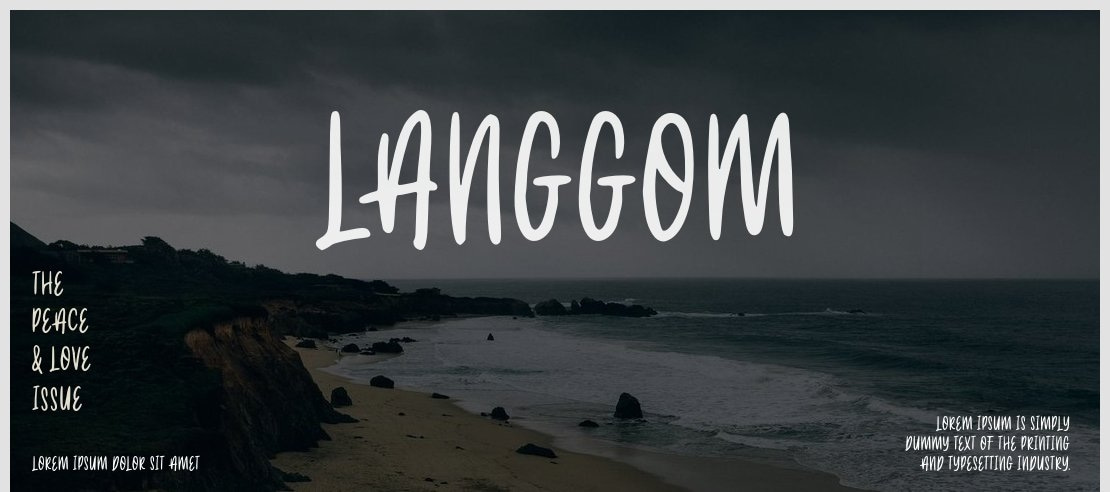 Langgom Font