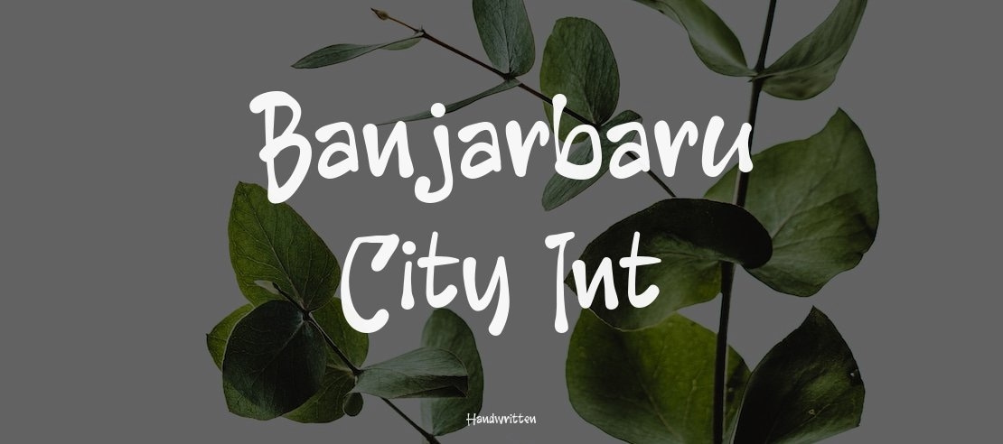 Banjarbaru City Int Font
