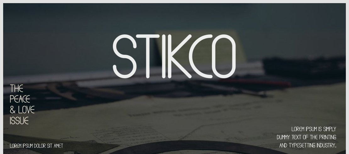 Stikco Font