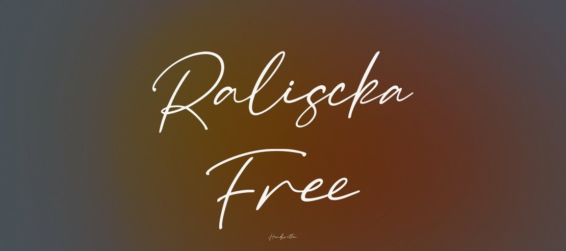 Raliscka Free Font