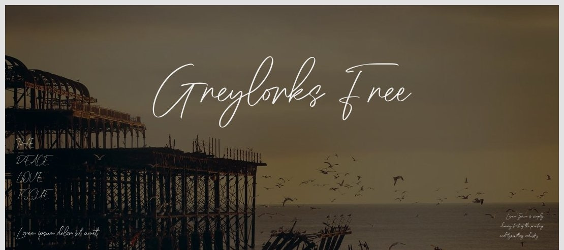 Greylorks Free Font