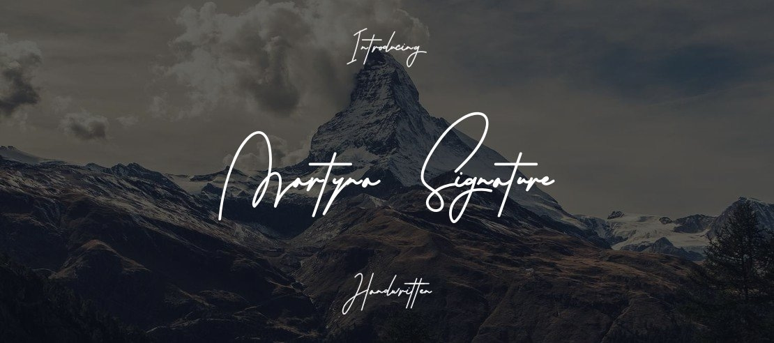 Martyna Signature Font
