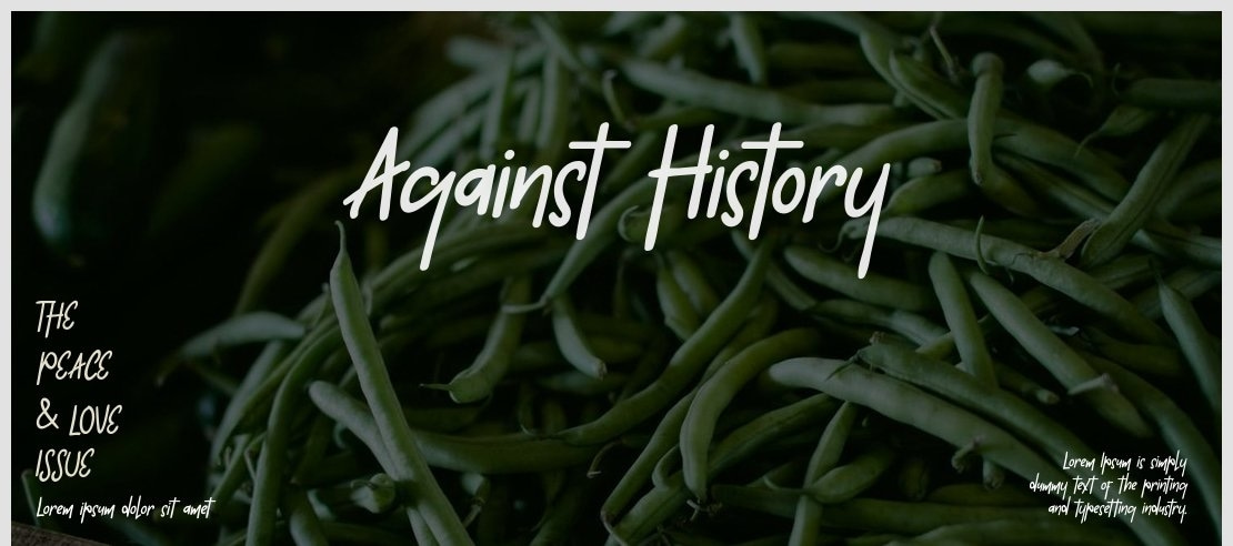 Against History Font