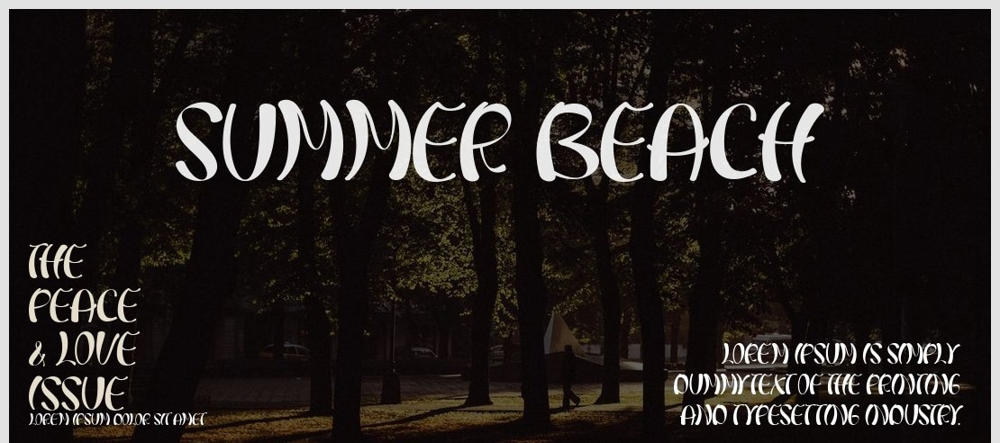 Summer Beach Font