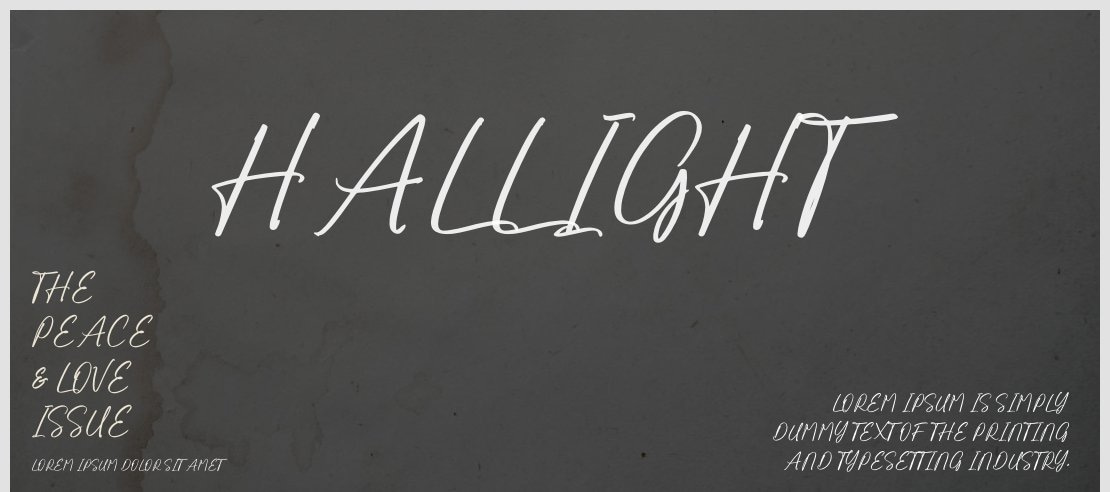 Hallight Font