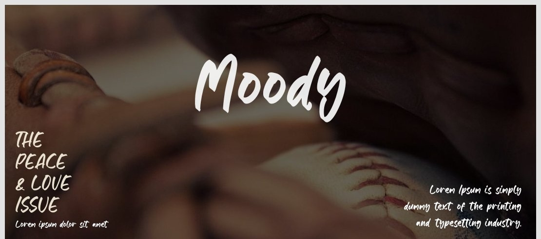 Moody Font