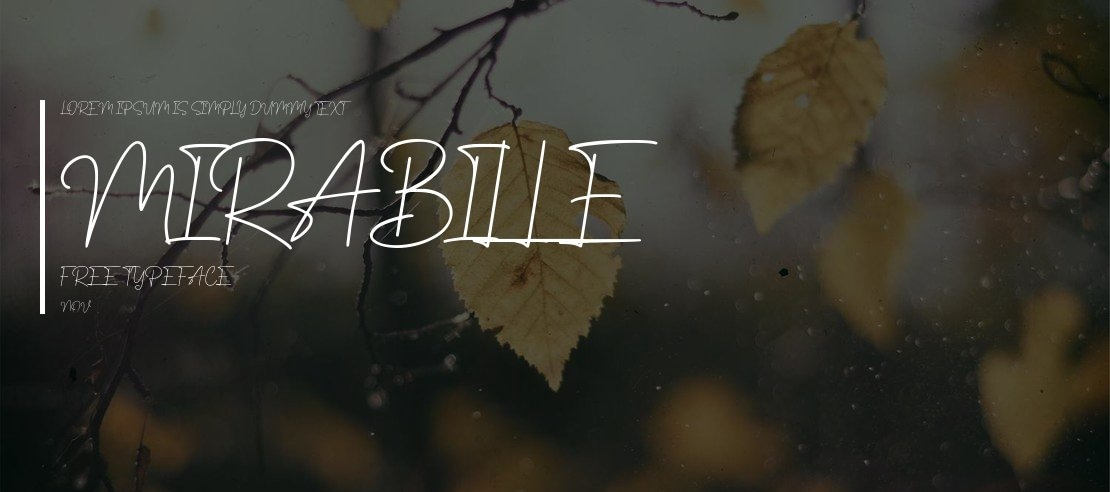 Mirabille Free Font