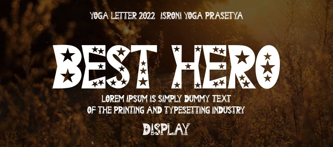 BEST HERO Font