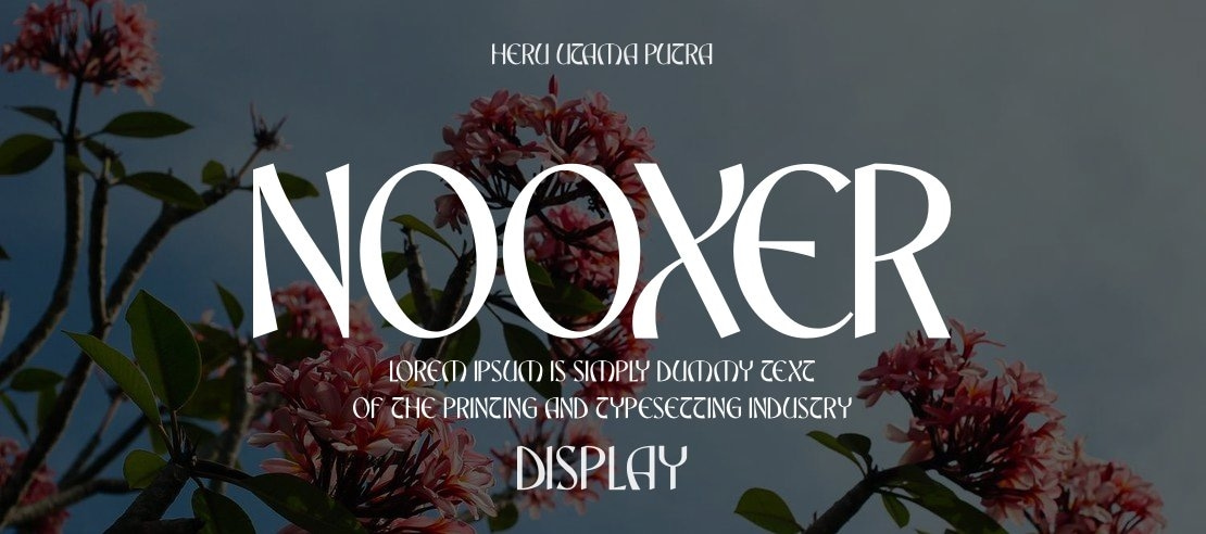 NOOXER Font