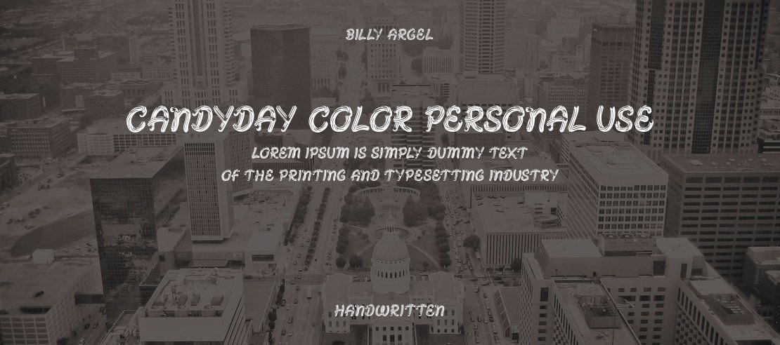 CANDYDAY COLOR PERSONAL USE Font