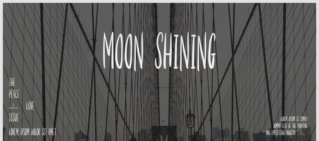 Moon Shining Font
