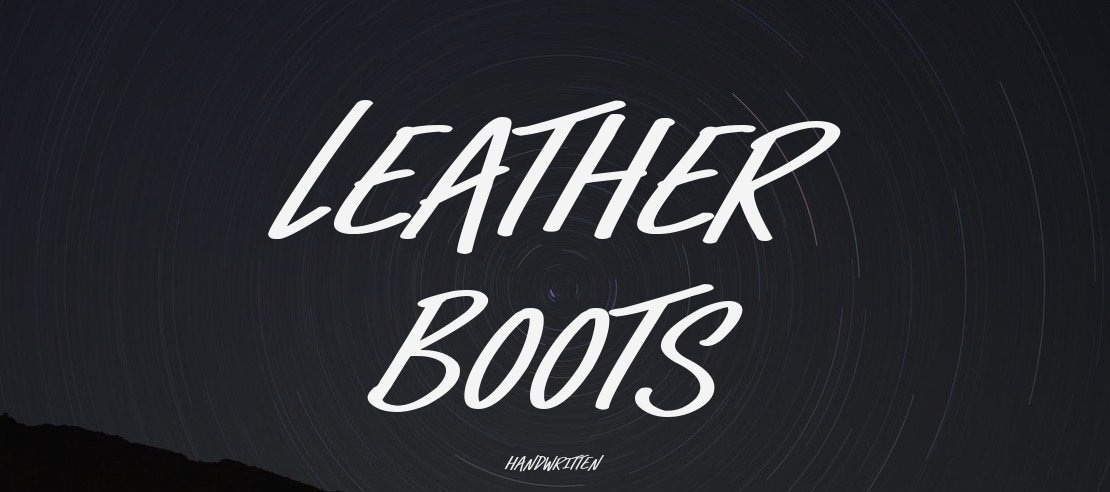 Leather Boots Font