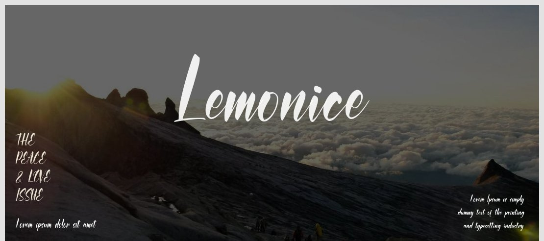 Lemonice Font