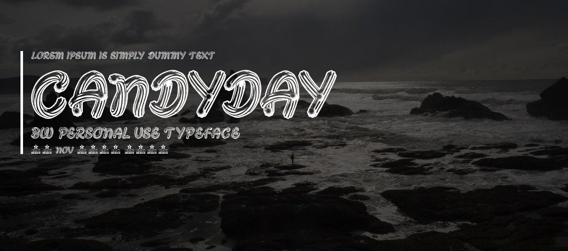 CANDYDAY BW PERSONAL USE Font