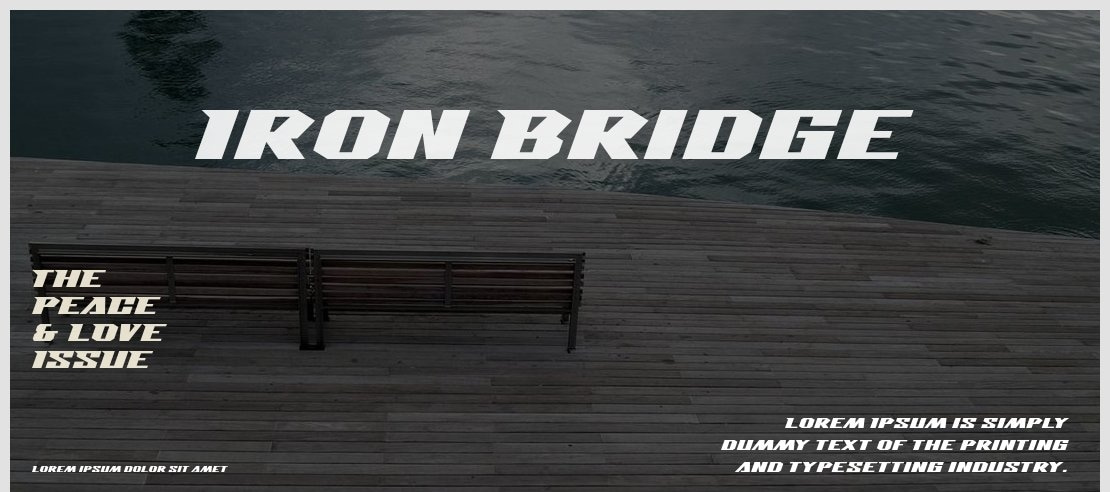 Iron Bridge Font