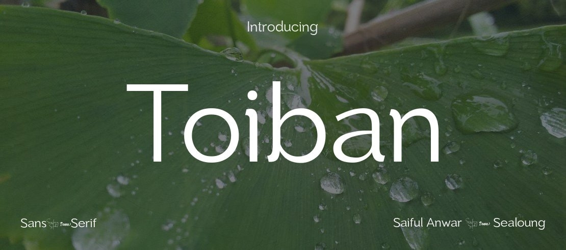 Toiban Font