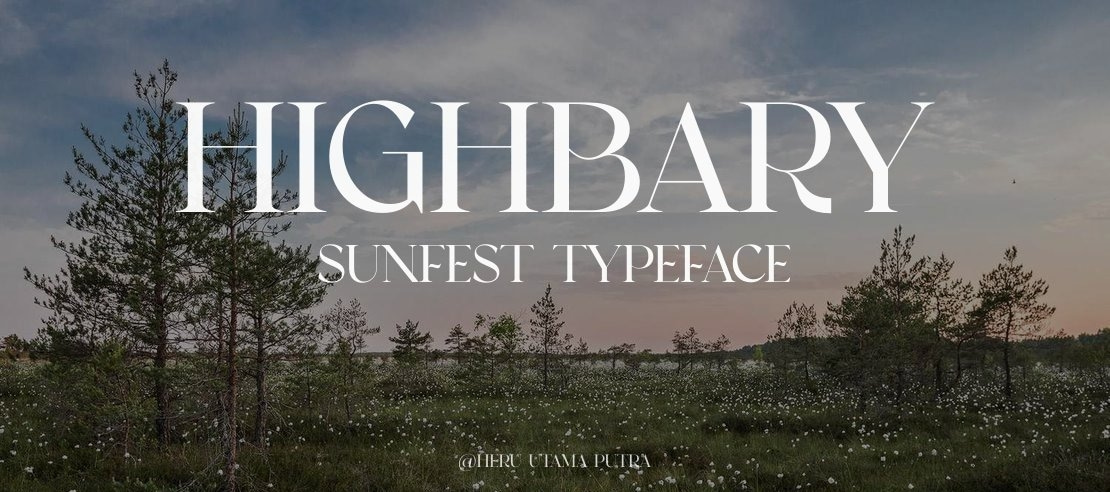 Highbary Sunfest Font