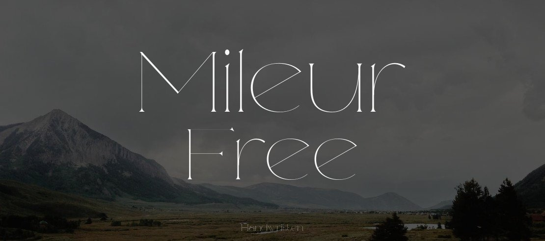 Mileur Free Font Family