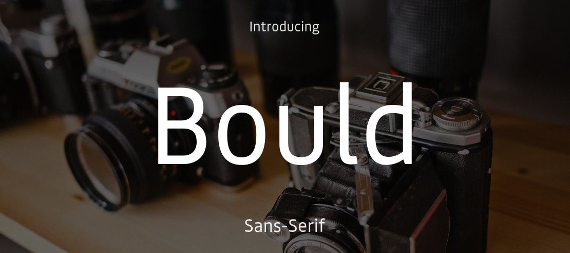 Bould Font Family