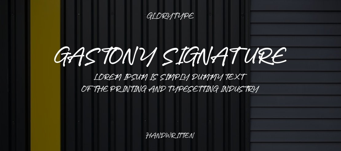 Gastony Signature Font