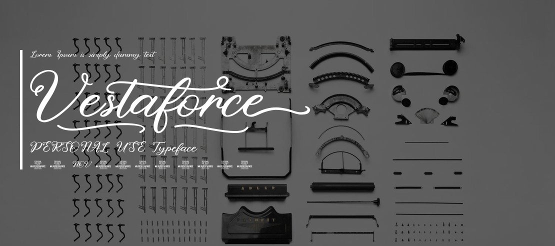 Vestaforce  PERSONAL USE Font Family