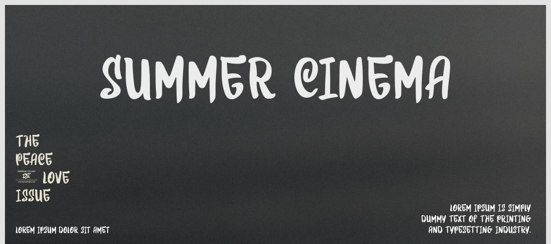 Summer Cinema Font