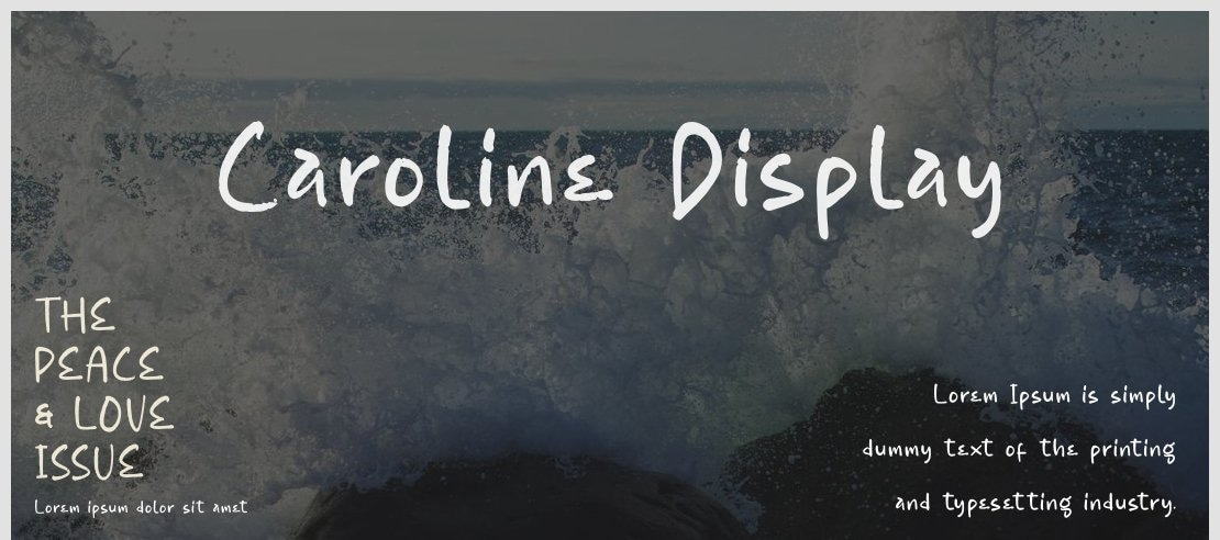 Caroline Display Font