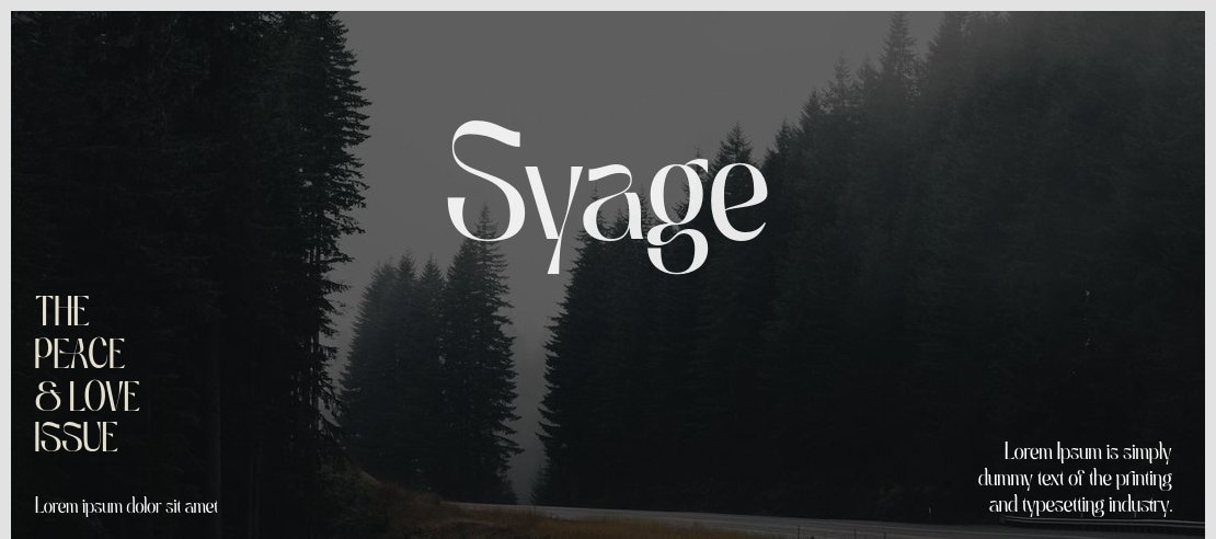 Syage Font