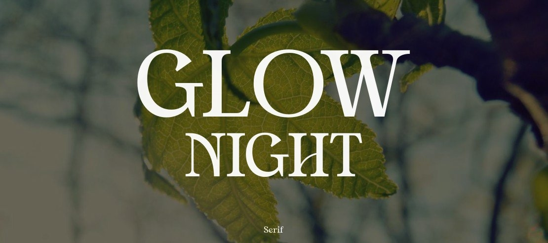 GLOW NIGHT Font