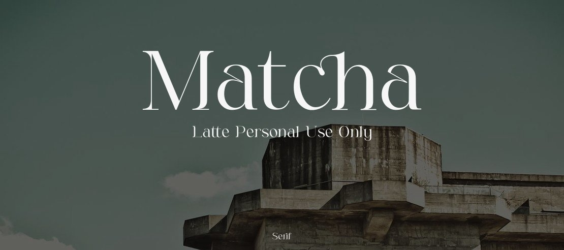 Matcha Latte Personal Use Only Font