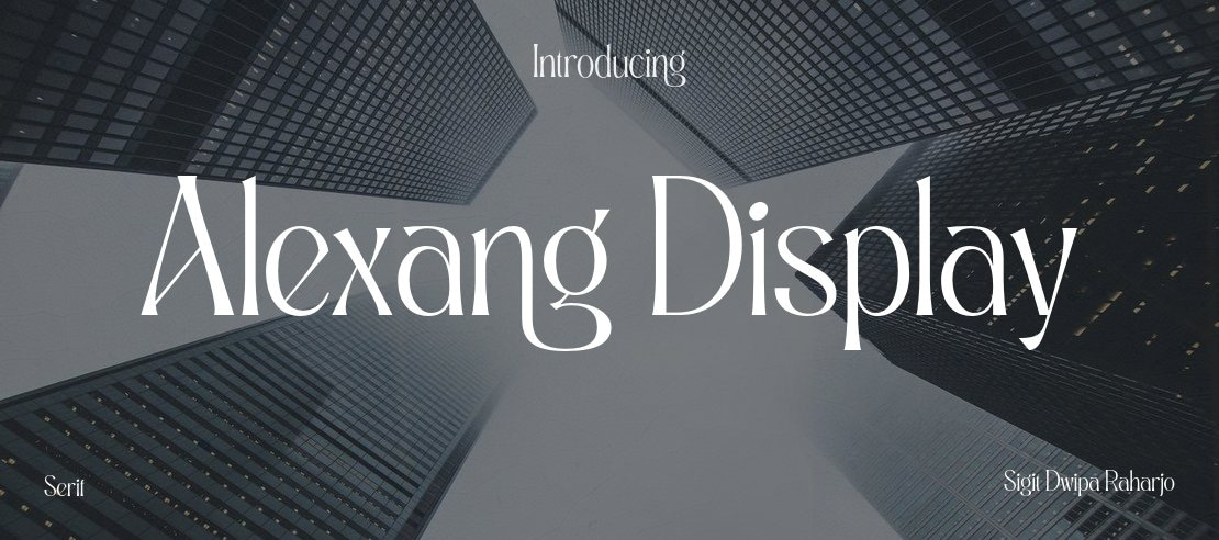 Alexang Display Font