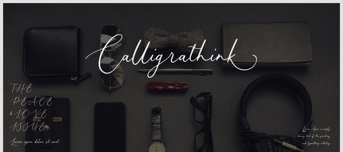 Calligrathink Font