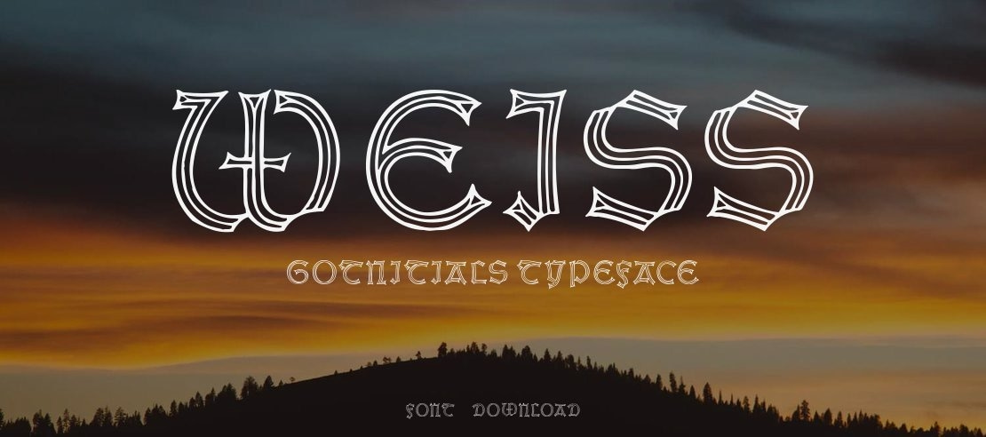 Weiss Gotnitials Font