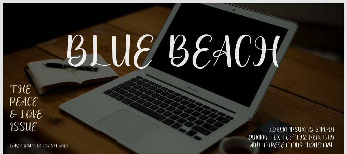 Blue_Beach Font