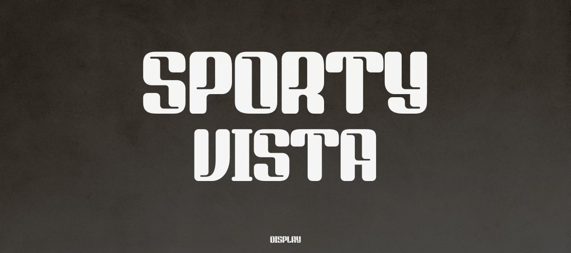 SPORTY VISTA Font